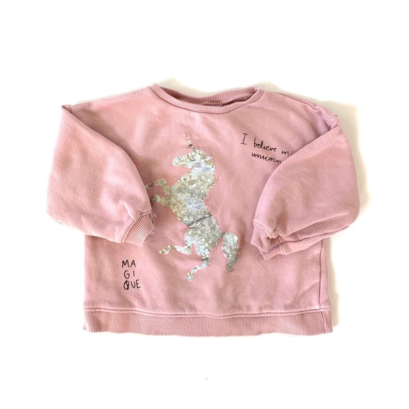 Zara Other - Zara Kids Toddler Girl Unicorn Sweatshirt